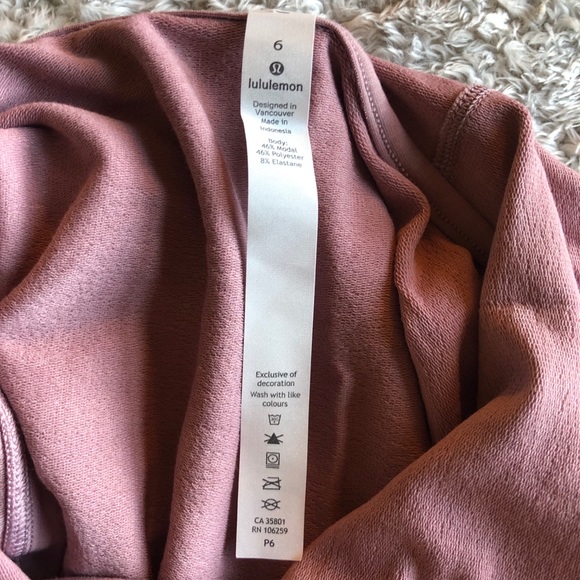 Lululemon mauve pullover sleeveless hoodie - Picture 2 of 5